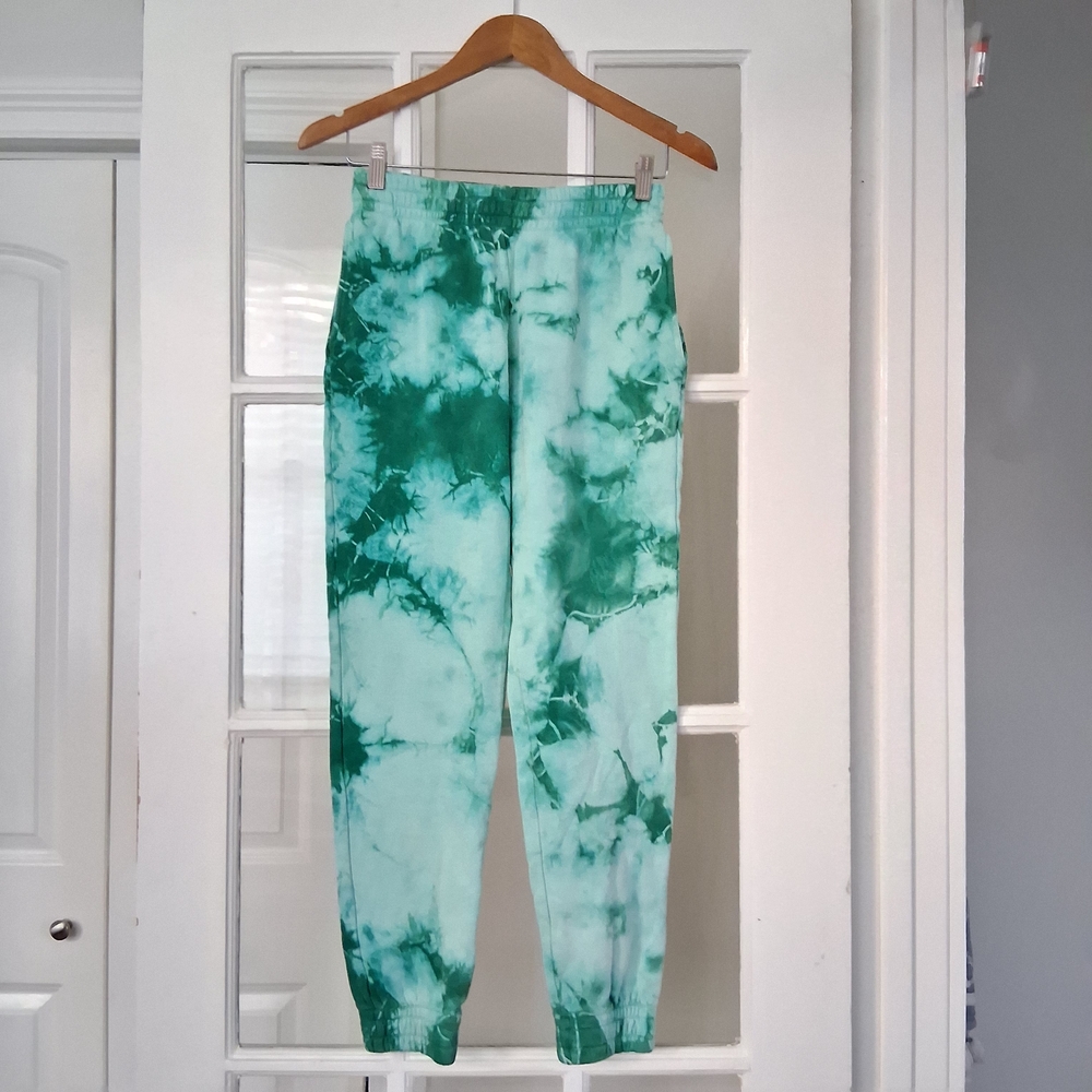 Frankie's Bikinis Green Tie-Dye Sweatpants